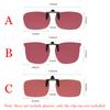 Occhiali da sole a clip quadrati 2026 Donna Lenti polarizzate rosse UV400 Uomo Clip per occhiali Antiriflesso Occhiali vintage Occhiali HD a clip
