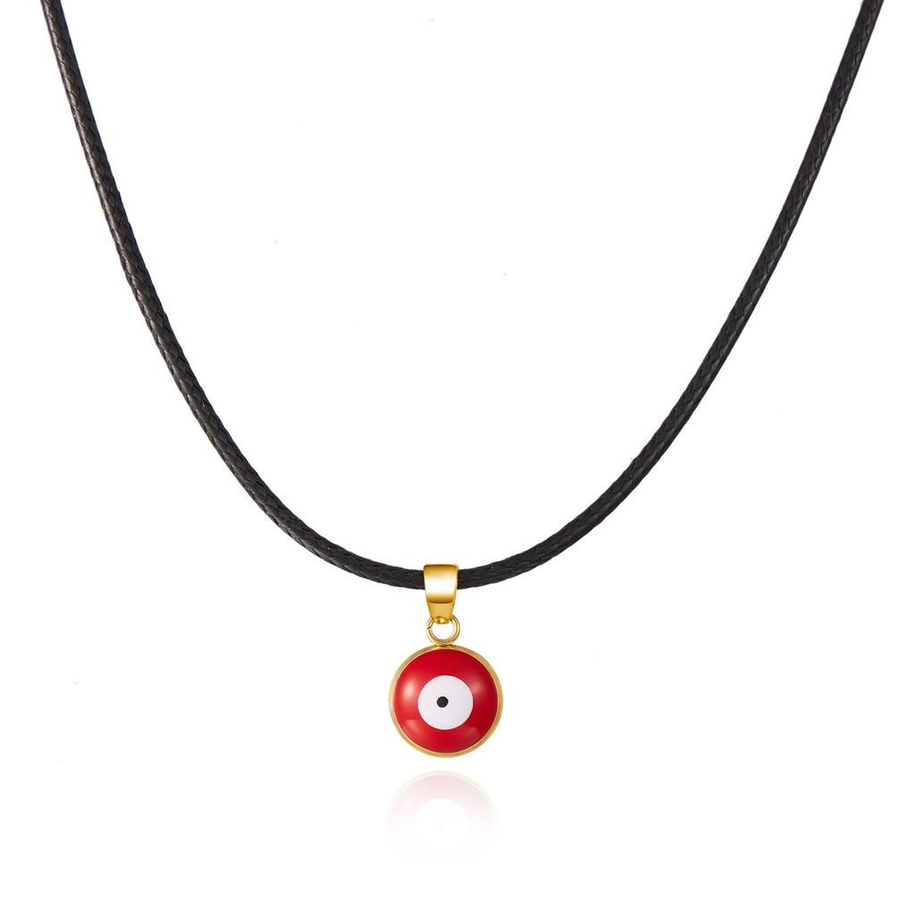 Fashion Eye Pendant Necklace With Alloy Chain For Women