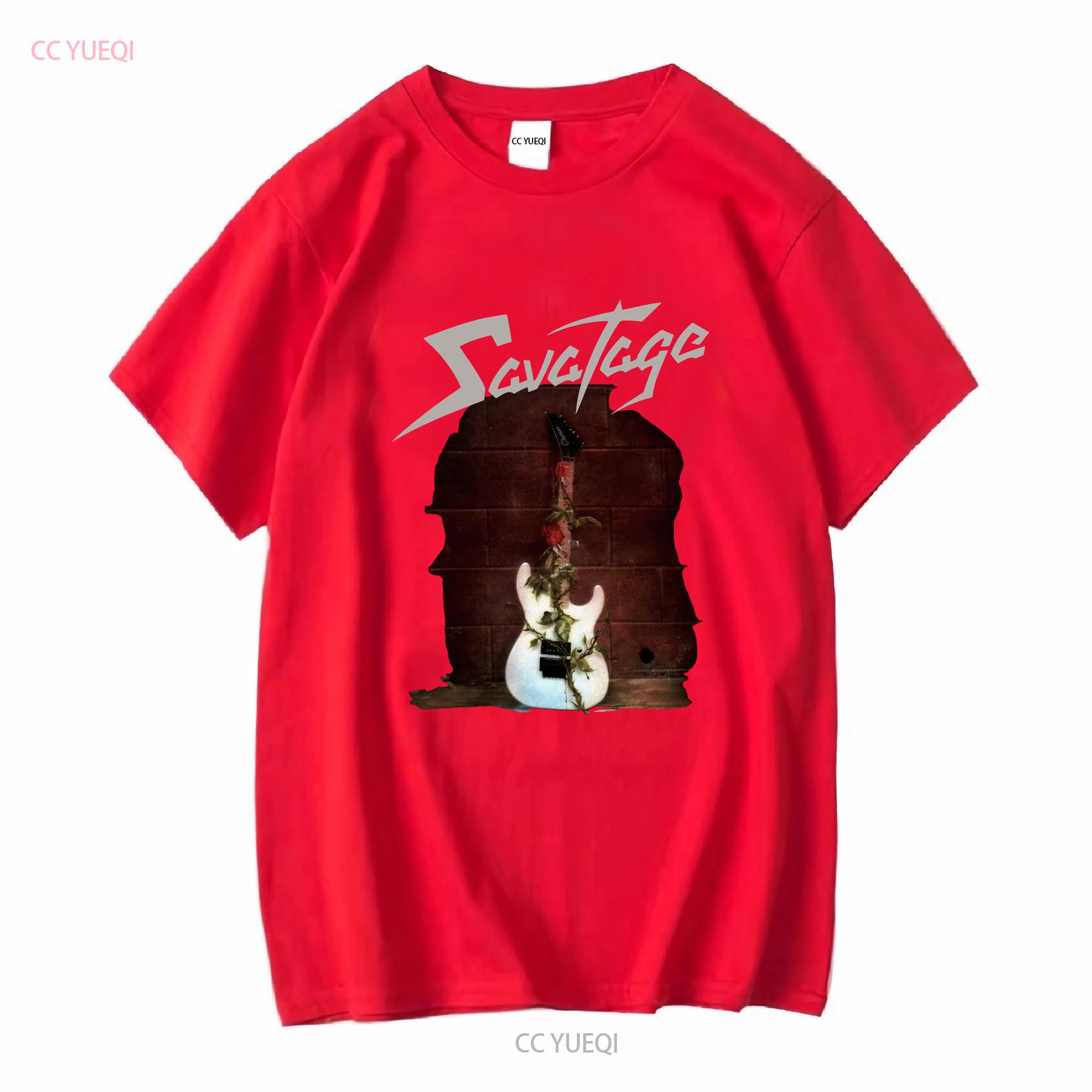 

Футболка Savatage Черный Хлопок HB1781 с длинным или коротким рукавом винтажная Стирка уличная Модная растянутая графика Дышащая Унисекс S