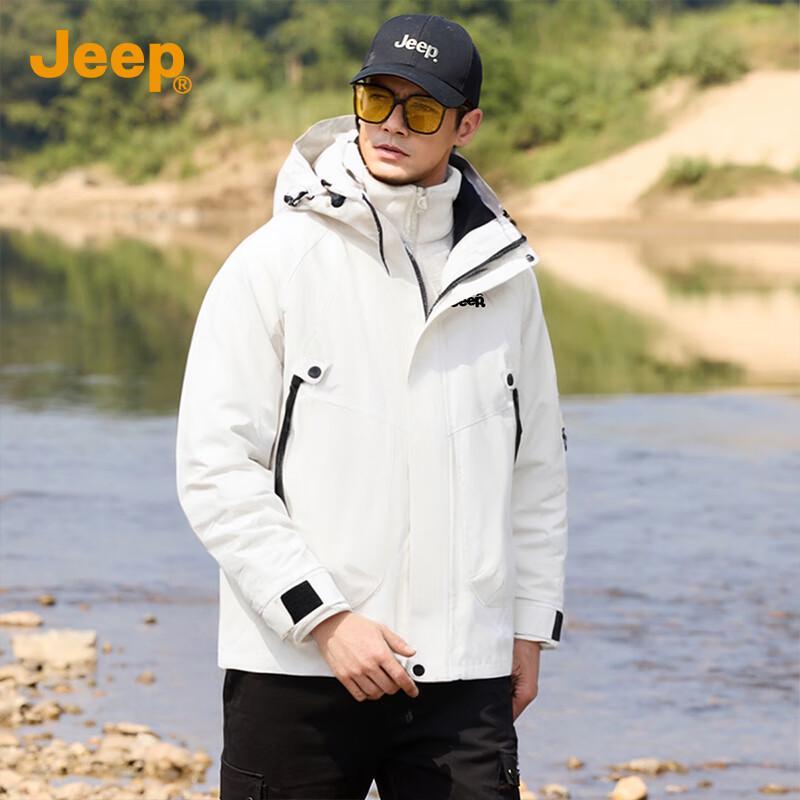 JEEP 3-in-1 Unisex Outdoor Windbreaker Jacket