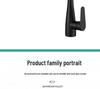 Stainless Steel Telescopic Swan Neck Faucet, Universal Rotation, Hot/Cold Compatible.