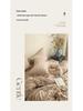 European Style Retro Crinkled Gauze Linen Button-Up Set - Machine Washable, Ideal for Naked Sleep with Fitted Sheet.