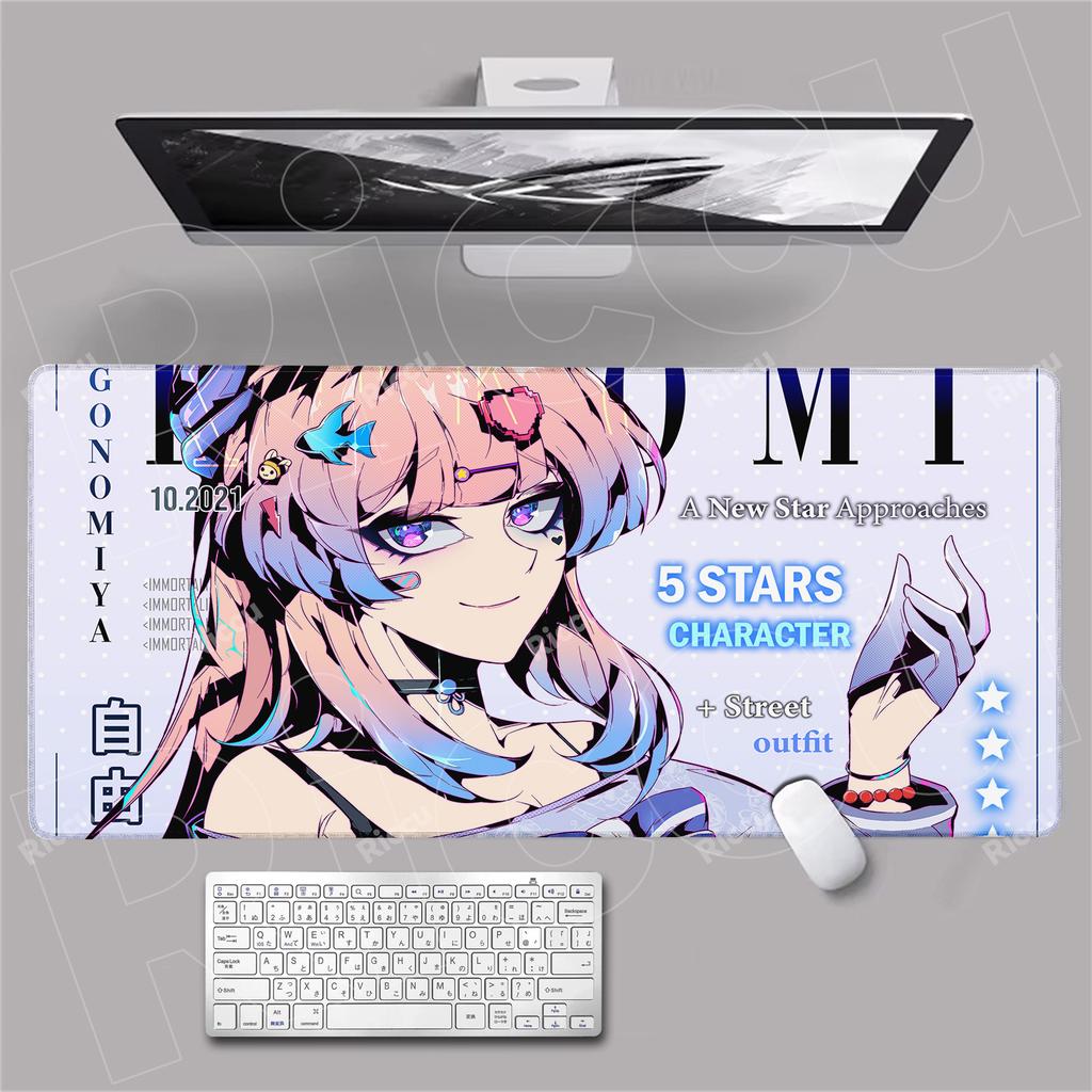 Anime poster Girl NonSlip Mouse Pad Large Mousepad HD Print Keyboard Pad Laptop Computer Desk Pad Locking Edge Mouse Mat Carpet