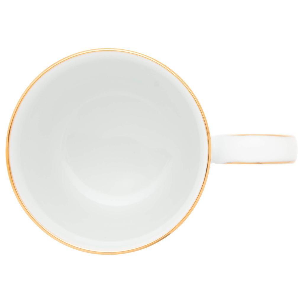 Noritake Mugs (Color-Changing Pair Set) 280cc Lacewood Gold, Blue and Pink Fine Porcelain, P9755A/1507-14