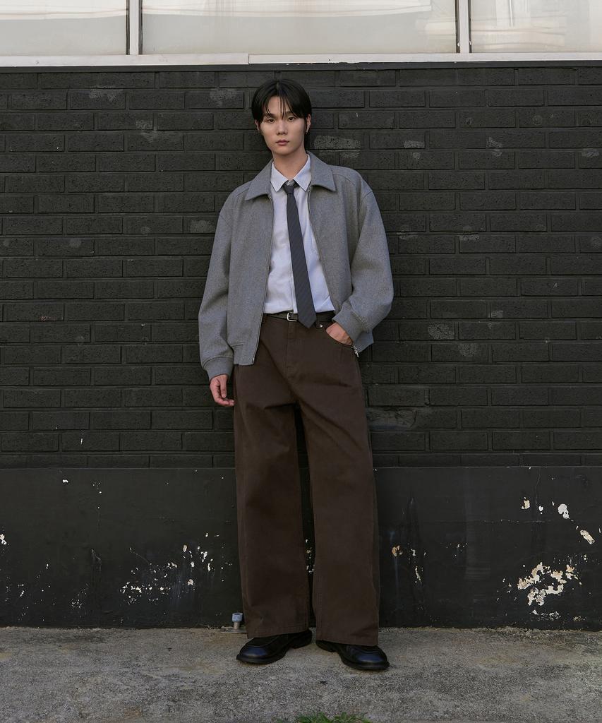 Awodeijeu Side Tuck Washed Cotton Chino Pants [3 Colors]