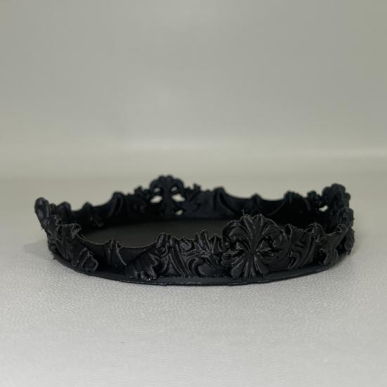 Gotische Sieraden Display Tray 3D Geprint Zwart Trinket Schaal voor Ketting Armband Ring Horloge Vintage Decoratief Dienblad voor Keuken Woonkamer Huisdecoratie