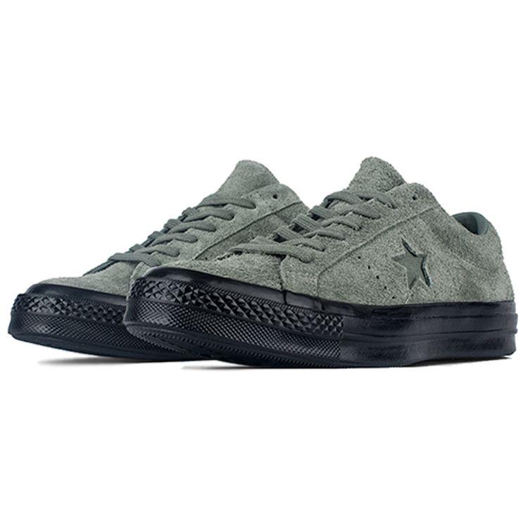 Converse One Star Comfortable Versatile Non-Slip Shock Absorbing Low-Top Skate Shoes Unisex Sneakers Green 163373C