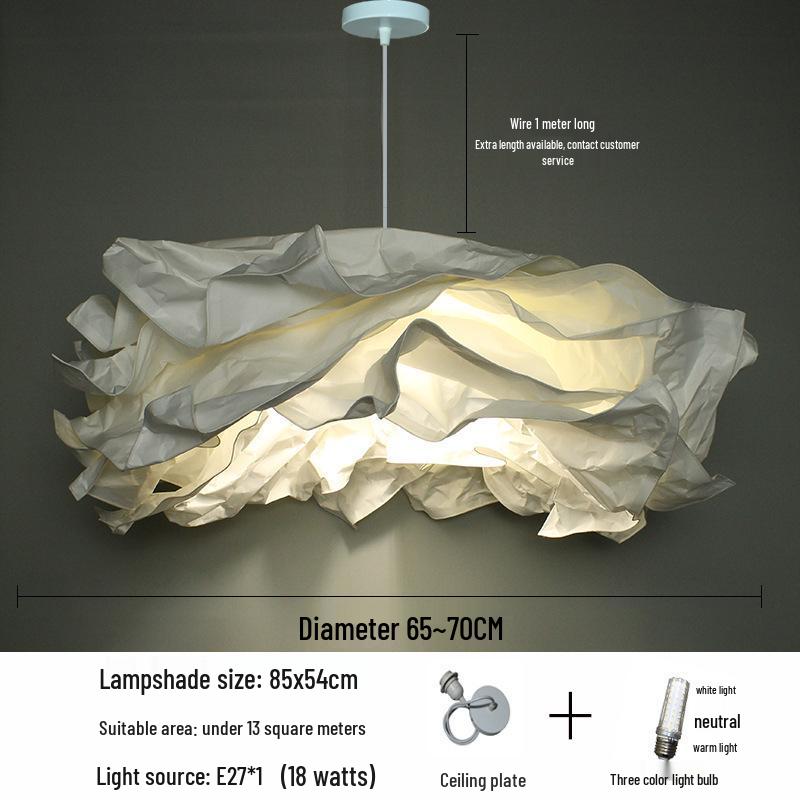 B&B Clothing Creative Cloud Lampshade - Nordic Pendant Light for Living Room, Restaurant, Bedroom, Study