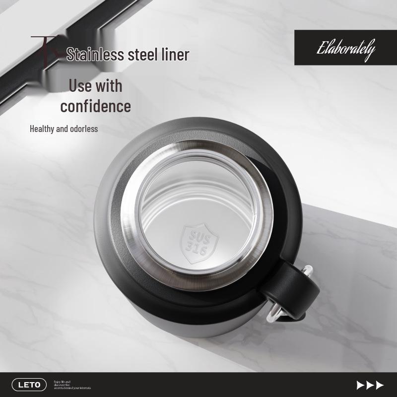 Men's Large Capacity 316 Stainless Steel Insulated Cup for Simmering and Steeping Tea, 2024 New Winter Edition.