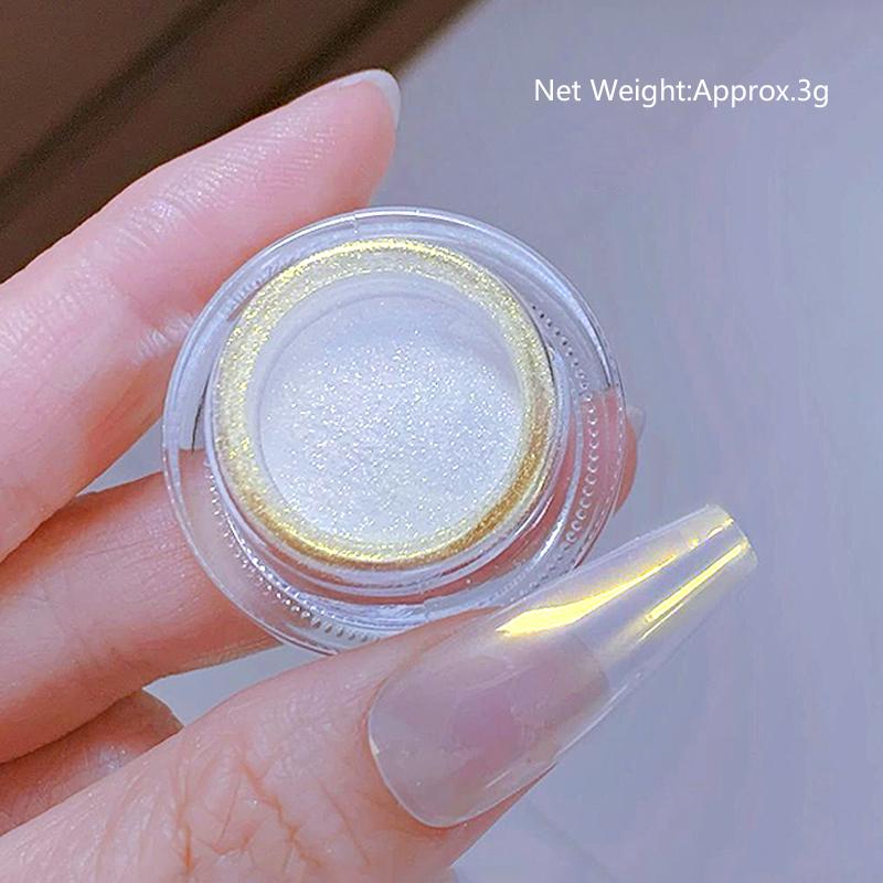 Silver Nail Glitter Powder Metallic Effect Pigment UV Gel Polish Flakes Dust Manicure Decoration Nails Accessories