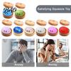 Glitzer-Quetschspielzeug Dampfbrötchen-Spielzeug, Niedliche Knödel-Stressabbau-Ball, Angstlösende Langsam aufsteigende Dekompression für den Schreibtisch, Kawaii Fidget-Geschenk zum Quetschen