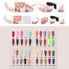 24 Pieces Extra Long Press on Nails Artificial DIY Solid French Graceful Colour-fast Nail for Manicure Salons Art