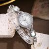 Womens Alloy Wristwatch With Sparkling Beads And Quartz Movement For Daily Use