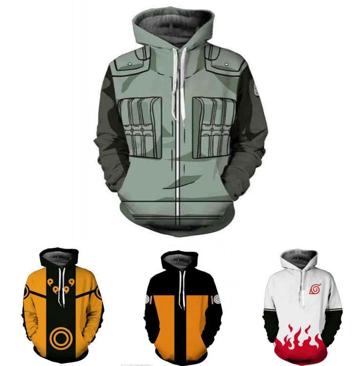 Hokage Ninjia Anime Hoodie Casual Long Sleeve Pullovers For Stylish Comfort Uk