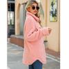 Fashionable women's casual long plush coat