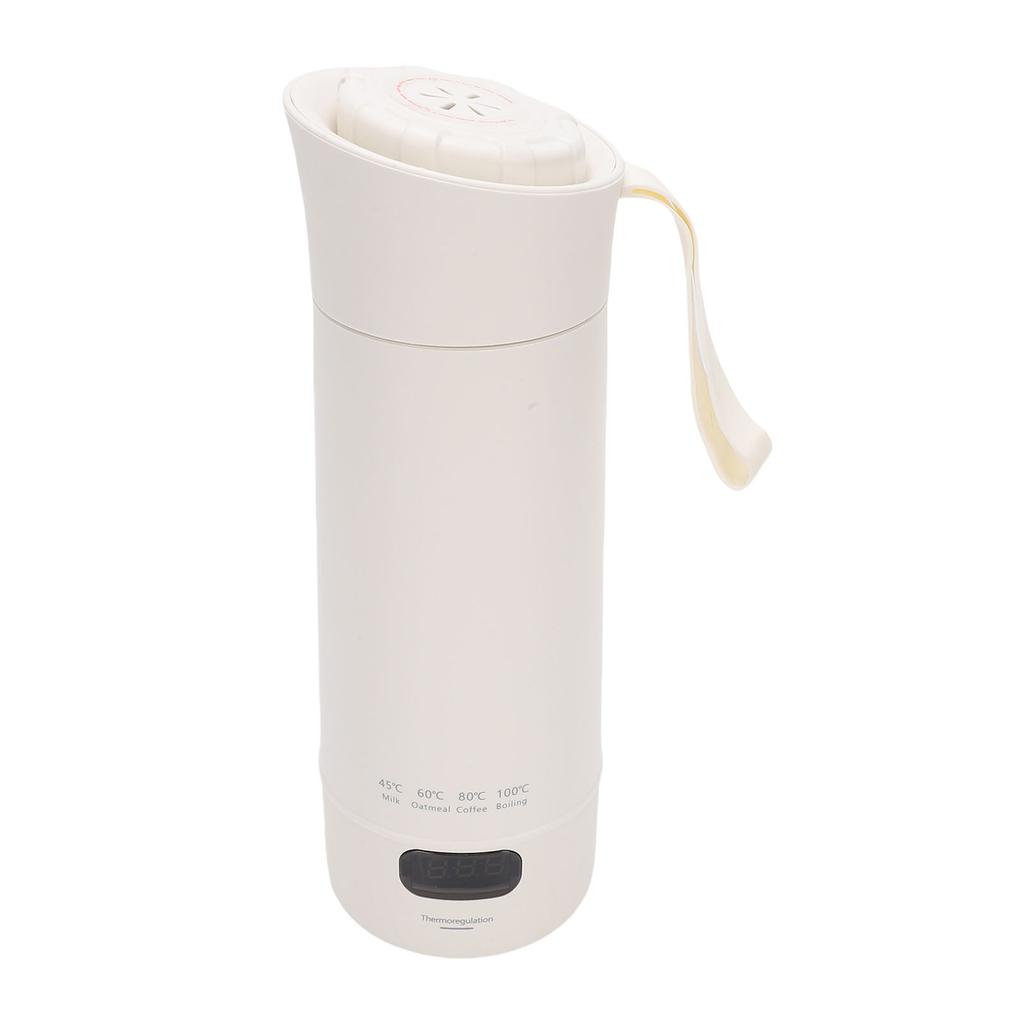 Travel Electric Kettle 300W 400ml Stainless Steel 3 Minutes Fast Heating Portable Small Hot Water Boiler with Display
