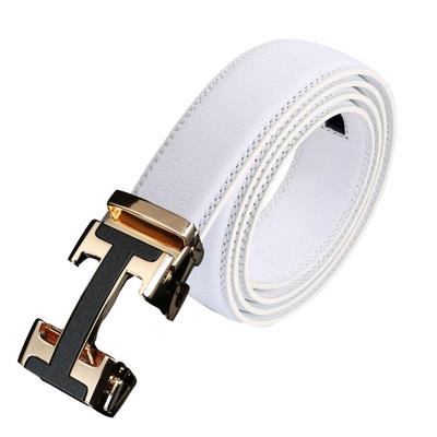 FleurUneffe Genuine Leather Belt with Adjustable Belt No and Stylish for and Available In and Navy and Men's Size, Holes, Auto-Lock, Casual, Business,