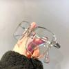 Vysoké rozlišení Velký rám Presbyopické brýle Nové Korejské Retro Čtvercový rám Brýle na čtení Dámské Ochrana proti modrému světlu Brýle