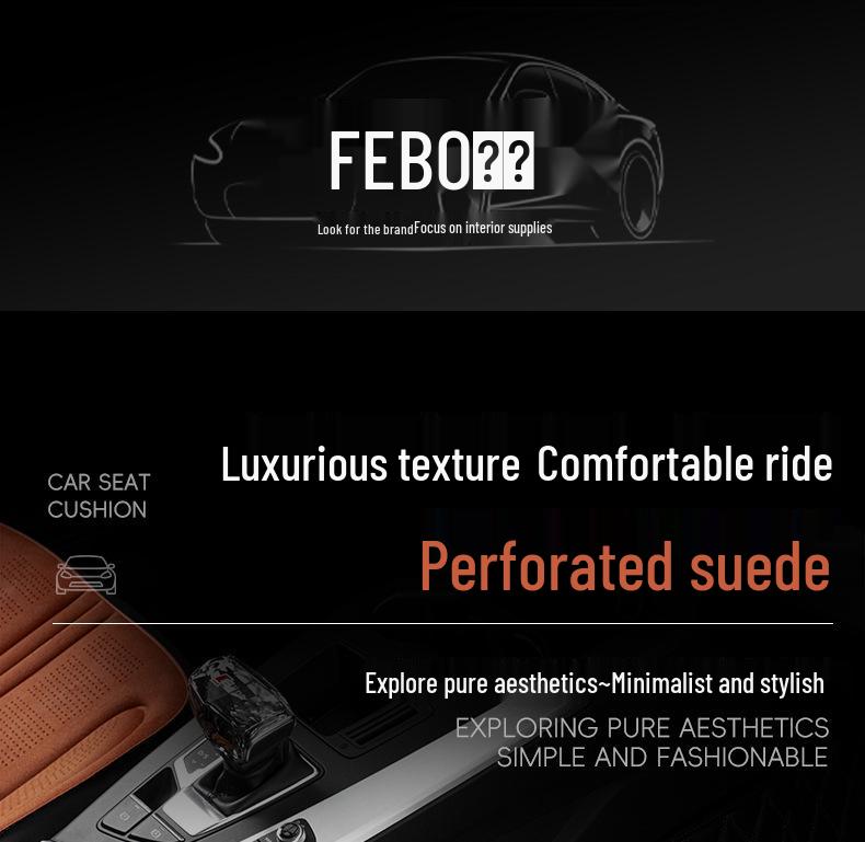 AION i60 Universale Ganzjahres-Autositzauflage - Wildleder, Passend für RT/S/UT/LX/Y/V Modelle