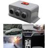 800W 12V Car Heater with Triple Hole Design for Rapid Heating Defrost Low Noise Operation Vehicle Heater for Winter Use