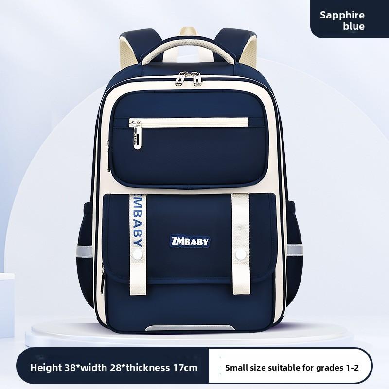 

Zhima Baby Kids Backpack With Air Cushion Straps For School Use Dark Blue Small