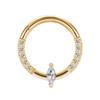 2023 Trendy Stainless Steel Rhinestone Zircon Nose Ring - Elegant Fashion for Women