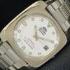 USED VINTAGE ORIENT AUTOMATIC 46941 JAPAN MENS WHITE COLOR DIAL WATCH A702231-5