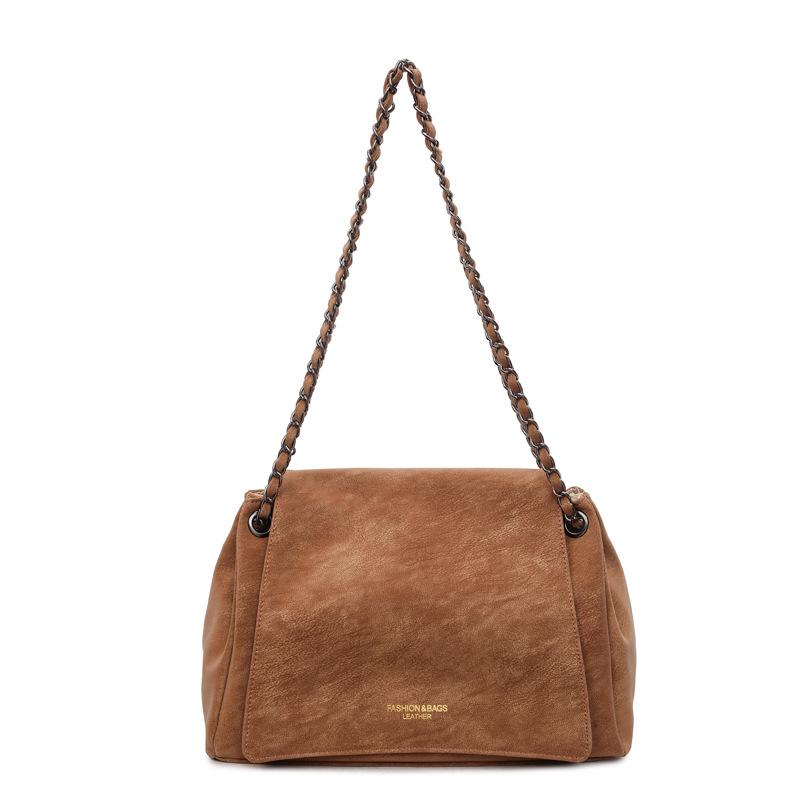 Faux Leather Chain Shoulder Bag for Women Fashi Crossbody Handbag Casual Everyday Use