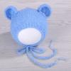 Soft Baby Beanie With Bear Ears For Newborn Photography Props Elastic Comfort Baby Photography Props