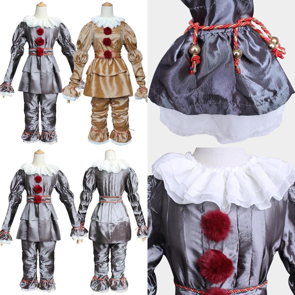 Bright And Durable Pennywise Cosplay Costume For Kids Perfect For Halloween And Role Play