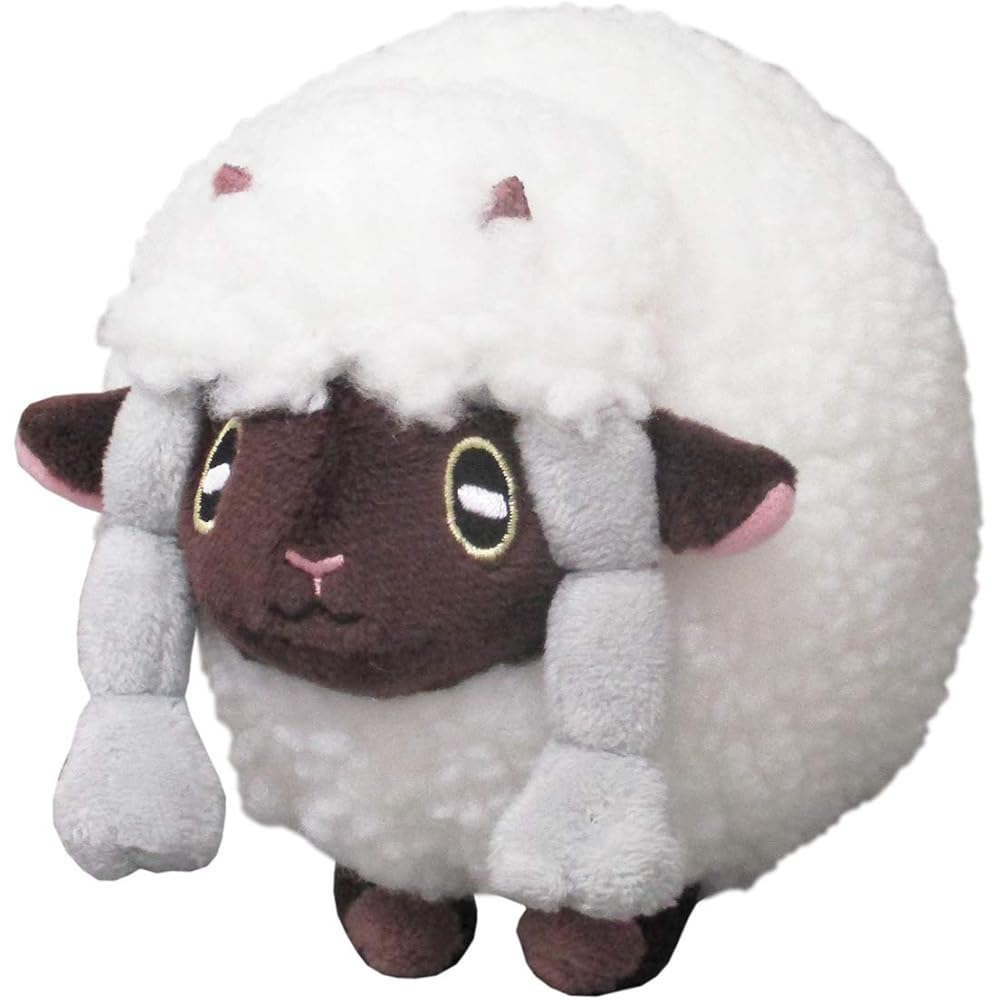 San-ei Trading Pocket Monster All Star Collection Wooloo Plush Toy 11.5x15x12.5cm Pokmon Stuffed Animal