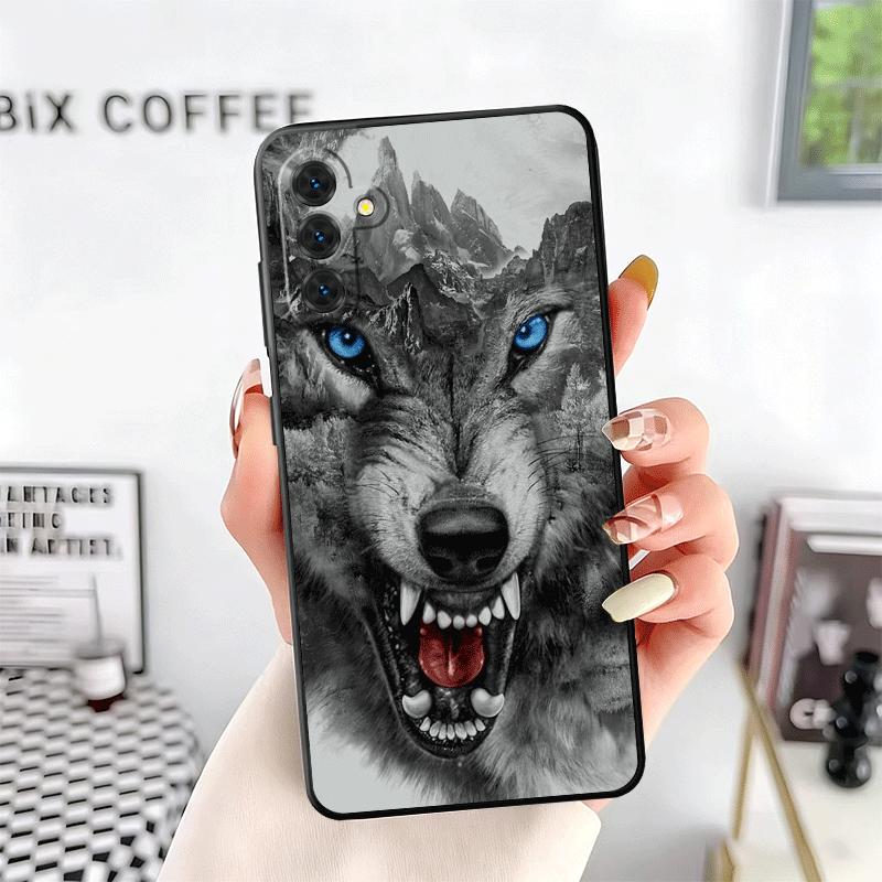 Wolf Moon Animal Soft Phone Case for Samsung A17 A37 A57 A16 A26 A36 A56 A15 A25 A35 A55 A14 A24 A34 A54 A13 A23 A33 A53 A52 A12