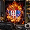 Wall Hanging Tapestry Serbia Print Cloth for Living Room Bedroom Home Decor