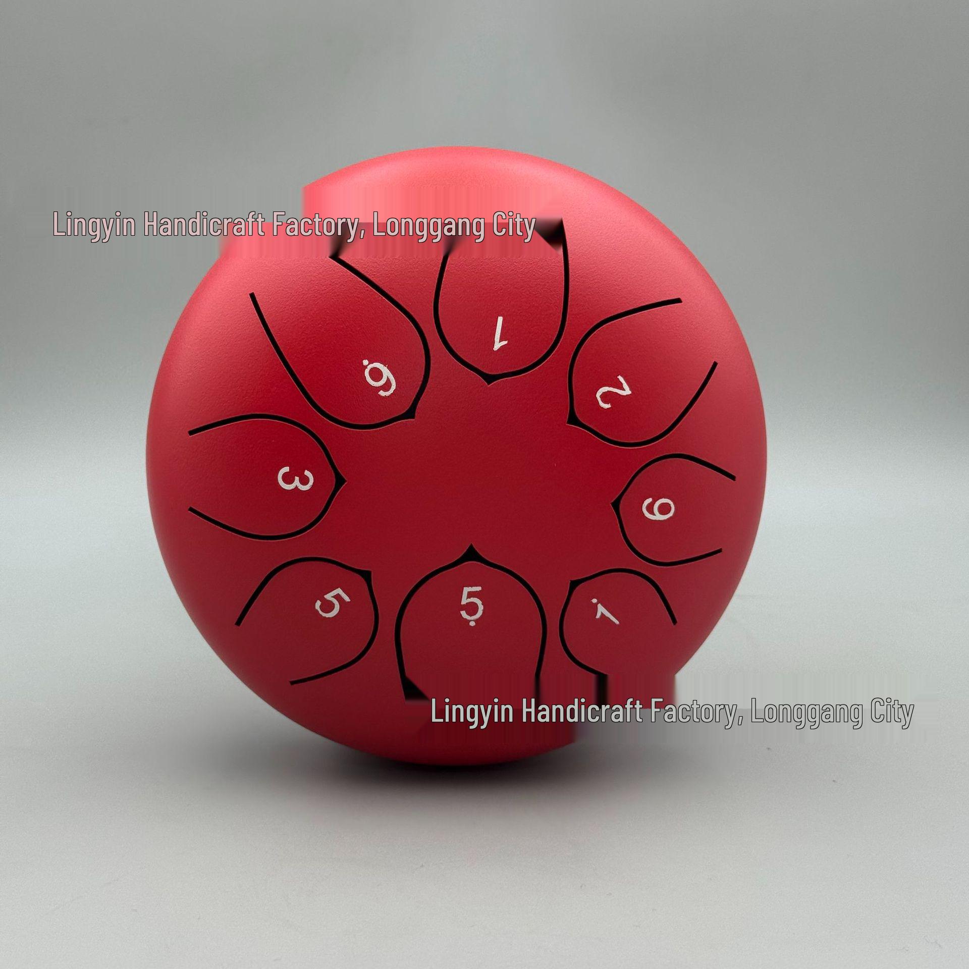 

Ethereal 6-inch 8-tone Handpan Drum - Beginner s Meditation & Children s Enlightenment Instrument