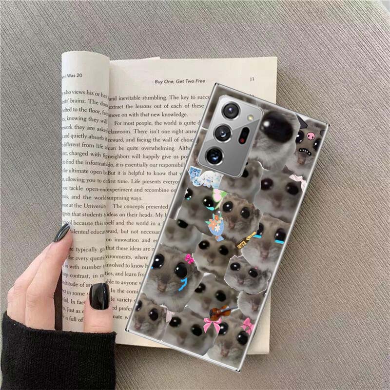 

Funny Sad Hamster Meme Phone Case for Samsung A17 A37 A57 A54 A14 A24 A34 A07 A04S A02S A12 A22 A32 A52S A16 A26 A36 A56 A72 Gal Samsung A34