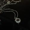 Brown Devil'S Eye High Sense Cold Wind Niche Design French Necklace Female Personality Clavicle Chain