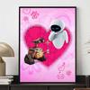Diamond Painting The Tender Interaction Between WALLE and EVE Cute Cartoon Cross Stitch Complete Set ofCreativeSewingMosaic5D DIYHomeDecoration