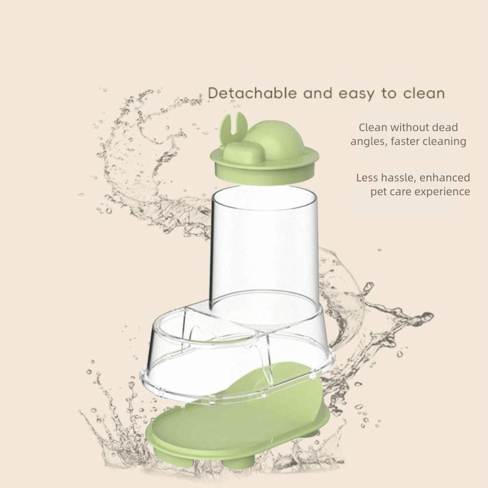 Large Capacity Pet Feeding Bowl Plastic Pet Food Water Dispenser  for Small Animals