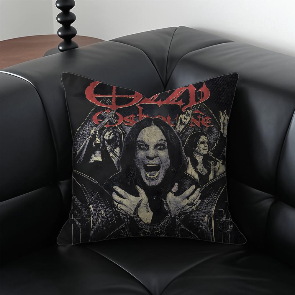 singer rock OOzzy OOsbourne Cushion Cover Pillow Case Antidustmite Invisible zipper silky plush cushion