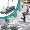Thicken Silicone Splash Guard Behind Faucet Water Catcher Tray Sponge Holders  Home Gadgets