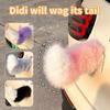 Remote Control Electric Car Tail Electric Bicycle Tail Wagging Moving Rechargeable Plush Animal Tail Auto Motorcycle Decoration