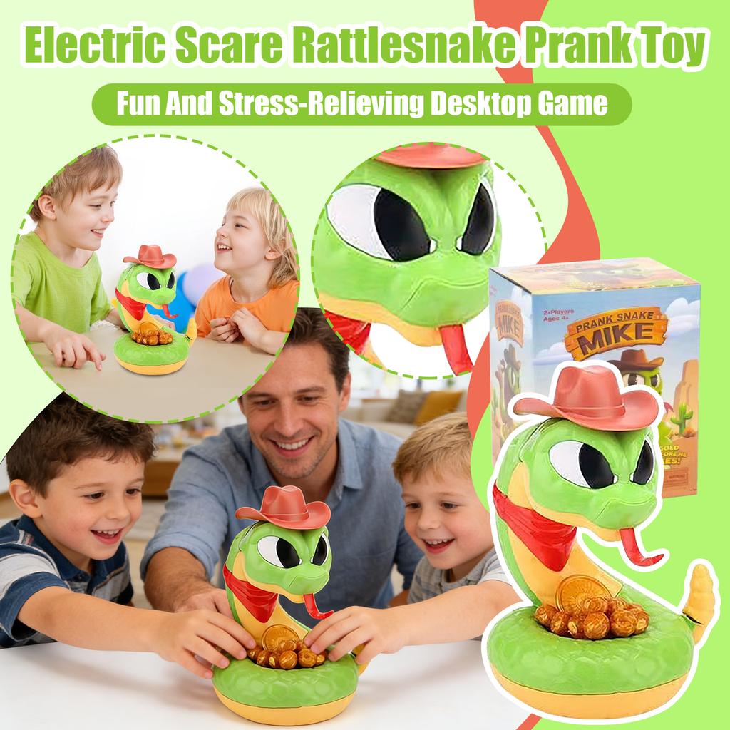 Electric Scare Rattlesnake Prank Toy – Fun And Stress-Relieving Desktop Game