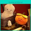 Adorable Cartoon Style Plush Persimmon And Peanut Pillow Soft Toy For Home Decoration