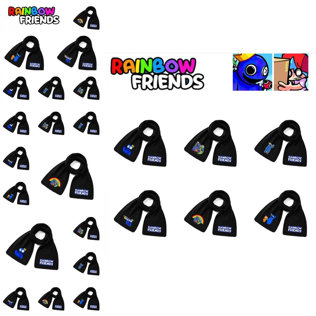 Polar Fleece Rainbow Friend Scarf For Men And Women Soft And Warm Neck Protector