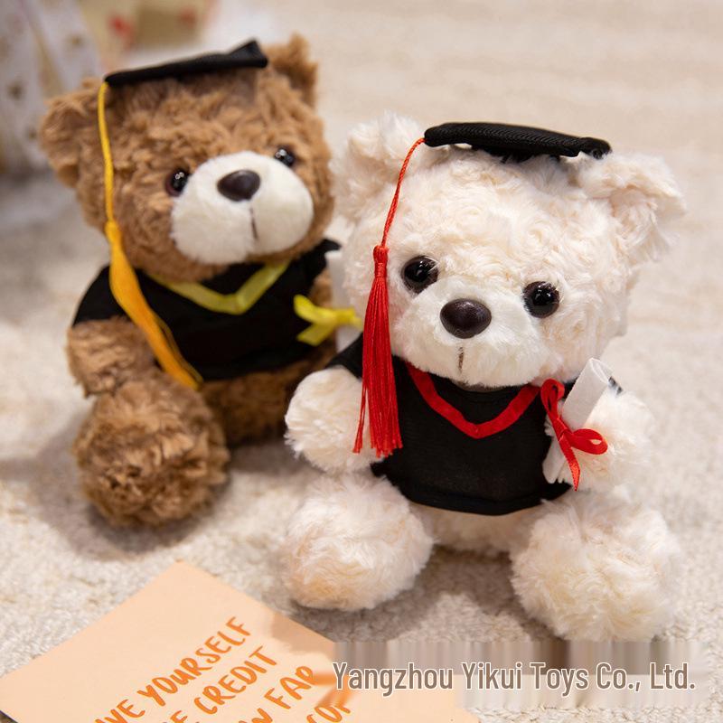 Holiday Gift Plush Teddy Bear with Valentine’s Day Rose Bouquet - Christmas & Graduation Celebration