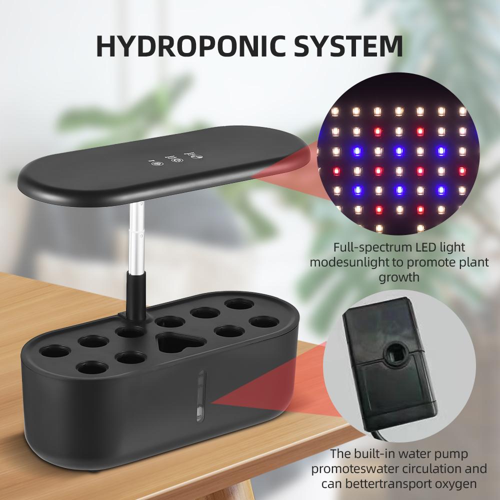 Osvětlení rostlin pro pokojové rostliny Dotykový displej v režimu ovoce/zeleniny 24W Full Spectrum 104 LED Desk Grow