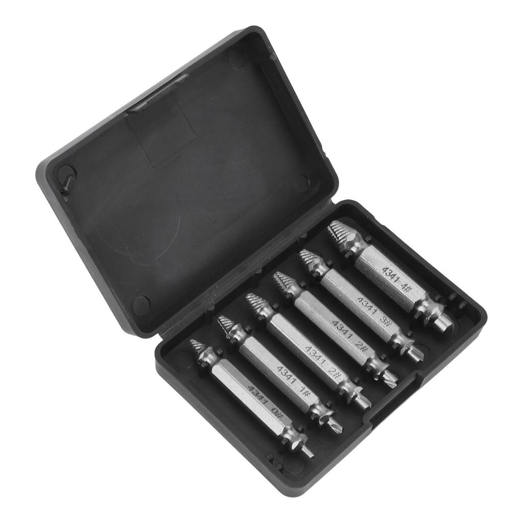Damaged Screw Extractor Set Broken Stripped Remover Screws Removal Tool HSS Nuts   Drill Bit Tools