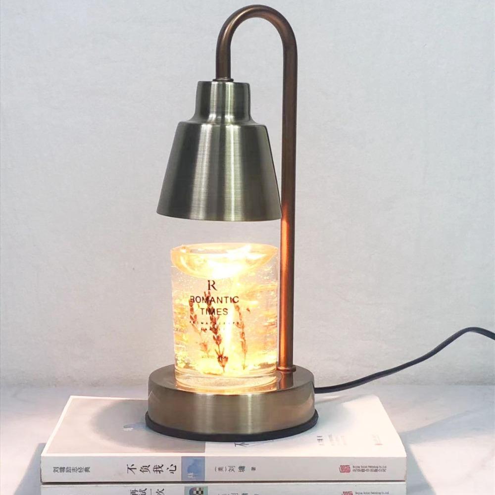Metal Base Candle Warmer Lamp US Plug Candle Warmer Lantern Fashionable Desk Lamp  Dining Room