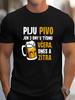 Unisexs Heavyweight 180gsm 100 Cotton TShirt Czech Beer Theme with Czech Text As Na Pivo Plus Size Black with Yellow Print Casual Round