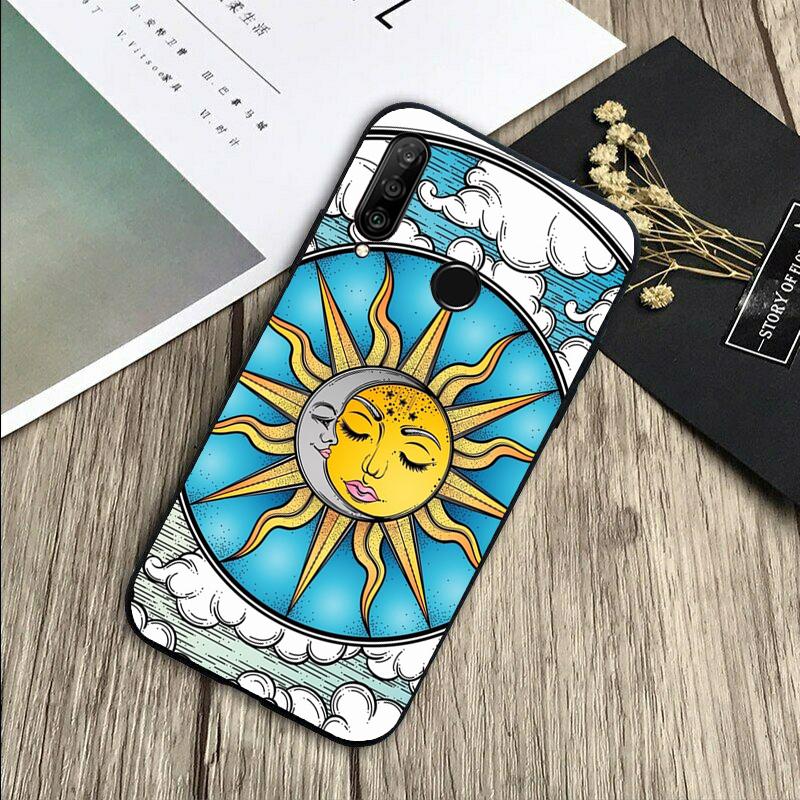 SUN AND MOON Mystic Zodiac For Huawei Nova 12s 12i 11i 7i 8i Y73 Y70 Y90 Y60 Y72 Y61 Y91 9 10 SE P30 Pro P40 Lite Case